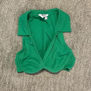 Princess Polly green crop top
